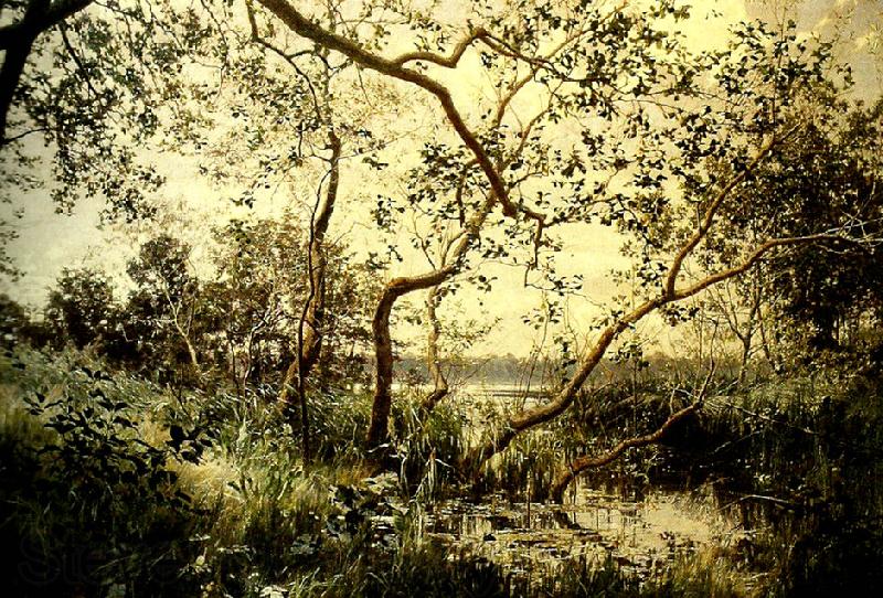 johan krouthen vattenvegetation France oil painting art